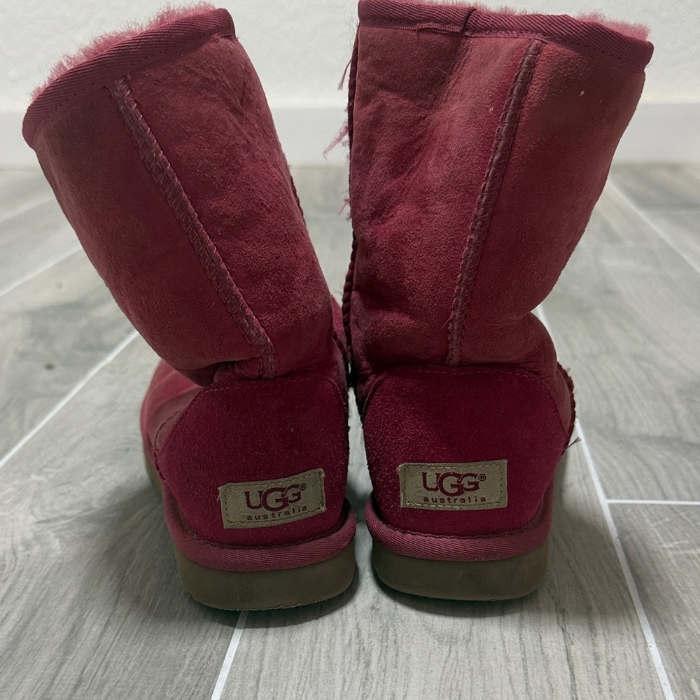 UGG Burgundy Suede Boots